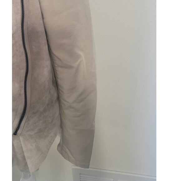 Anthropologie Blank NYC Jacket Womens Medium Drapey Moto Vegan Leather Boho - Picture 9 of 12